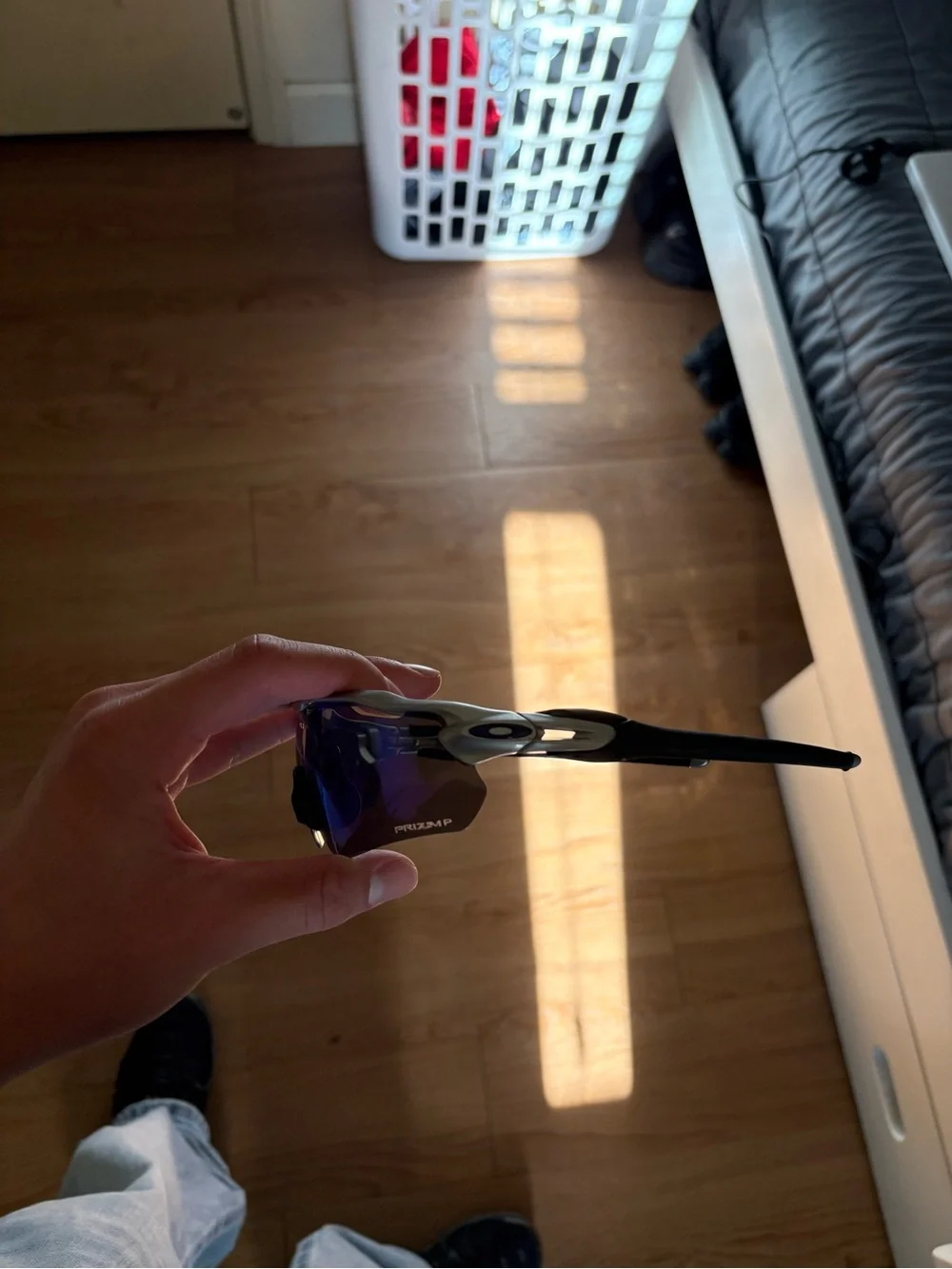 Oakley Sport Sunglasses with Blue and Orange Mirrored Lens